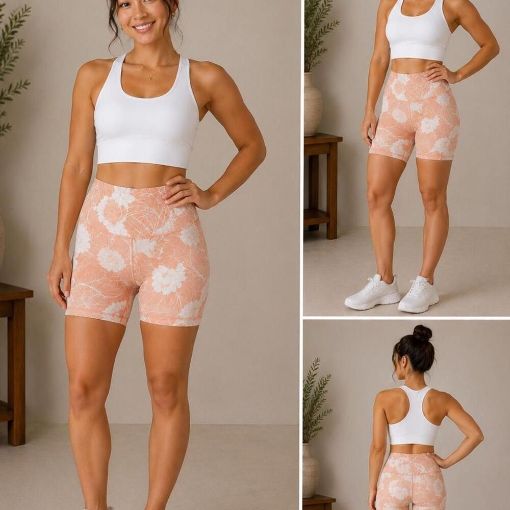 Joylab Women's Pink and White Shorts